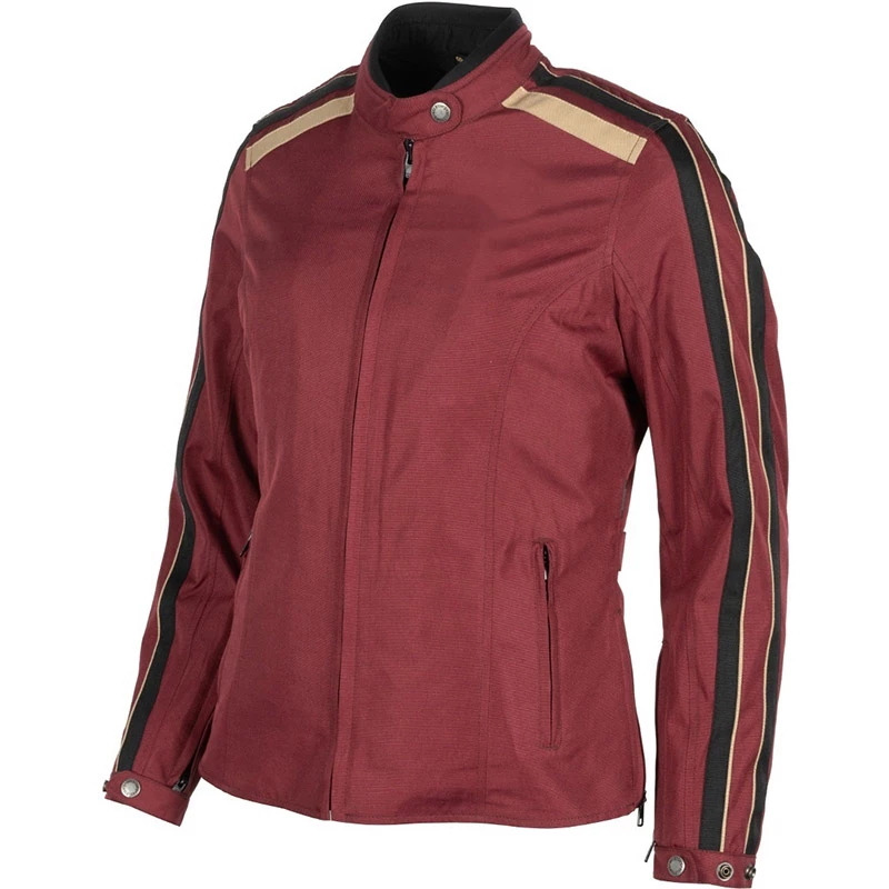 Tessuto Giacca Donna Helstons Jade Bordeaux 1 Tessuto Giacca Donna Helstons Jade Bordeaux