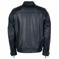 Giacca Pelle Helstons Aeronef Rag Blu -Negozio di moto Helstons 2021053 retro