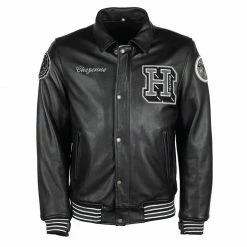 Giacca Pelle Helstons Cheyenne Rag Nero -Negozio di moto Helstons 2021056nn fronte