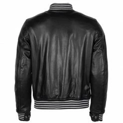 Giacca Pelle Helstons College Rag Nero -Negozio di moto Helstons 2021057 retro