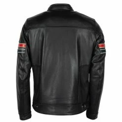 Giacca Pelle Helstons Elron Rag Nero 5 Giacca Pelle Helstons Elron Rag Nero -Negozio di moto Helstons 2021058 retro