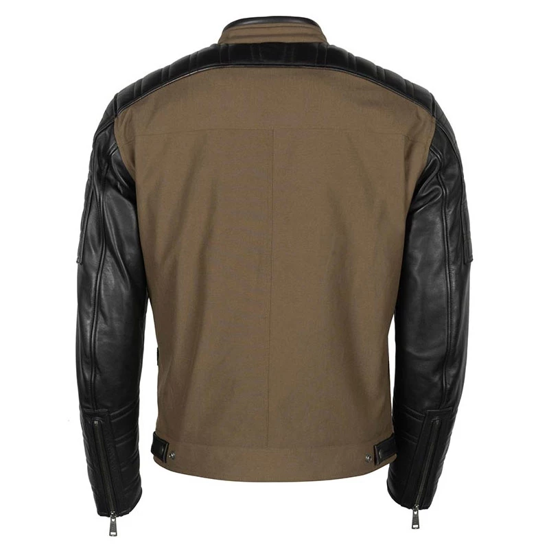 Tessuto Giacca Helstons Cruiser Kaki Marrone 3 Tessuto Giacca Helstons Cruiser Kaki Marrone - immagine 3