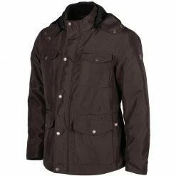 Tessuto Giacca Helstons Barbade Marrone