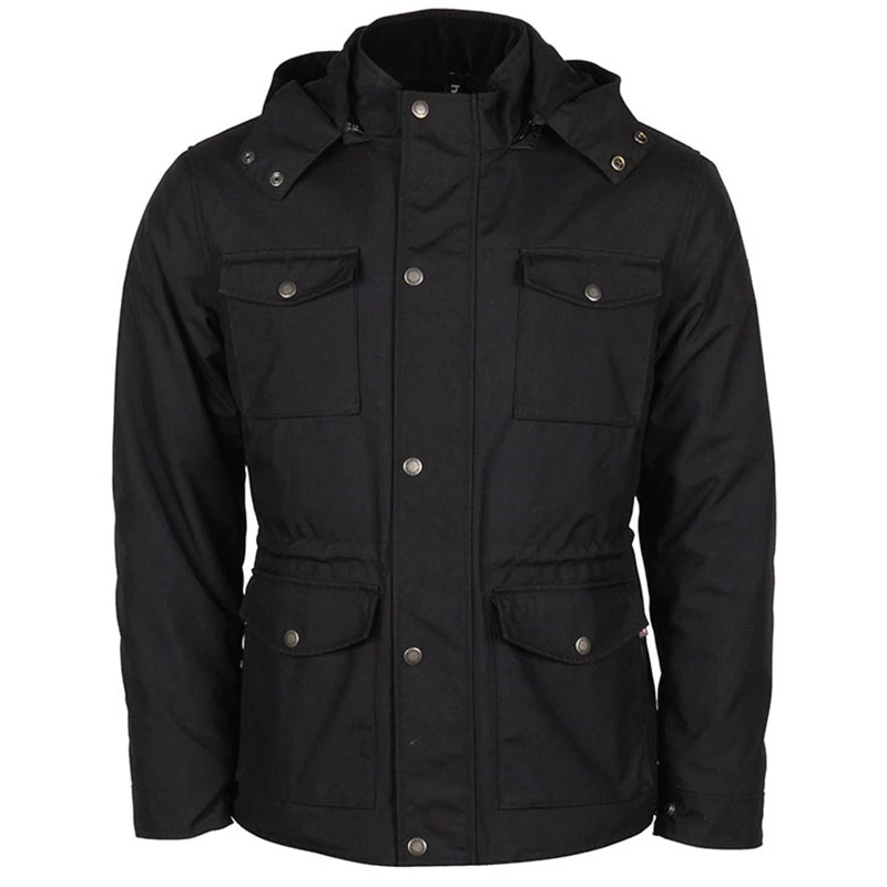 Tessuto Giacca Helstons Barbade Nero 2 Tessuto Giacca Helstons Barbade Nero - immagine 2