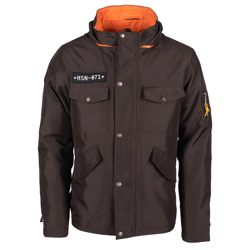 Tessuto Giacca Helstons Trooper Marrone 2 Tessuto Giacca Helstons Trooper Marrone - immagine 2