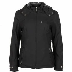 Tessuto Giacca Donna Helstons Claire Nero -Negozio di moto Helstons 2021071no fronte