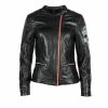 Giacca Pelle Donna Helstons Cher Soft Nero