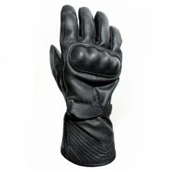 Invernali Guanti In Pelle Helstons Ecko Nero