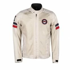 Tessuto Traforate Giacca Helstons Elron Mesh Argento