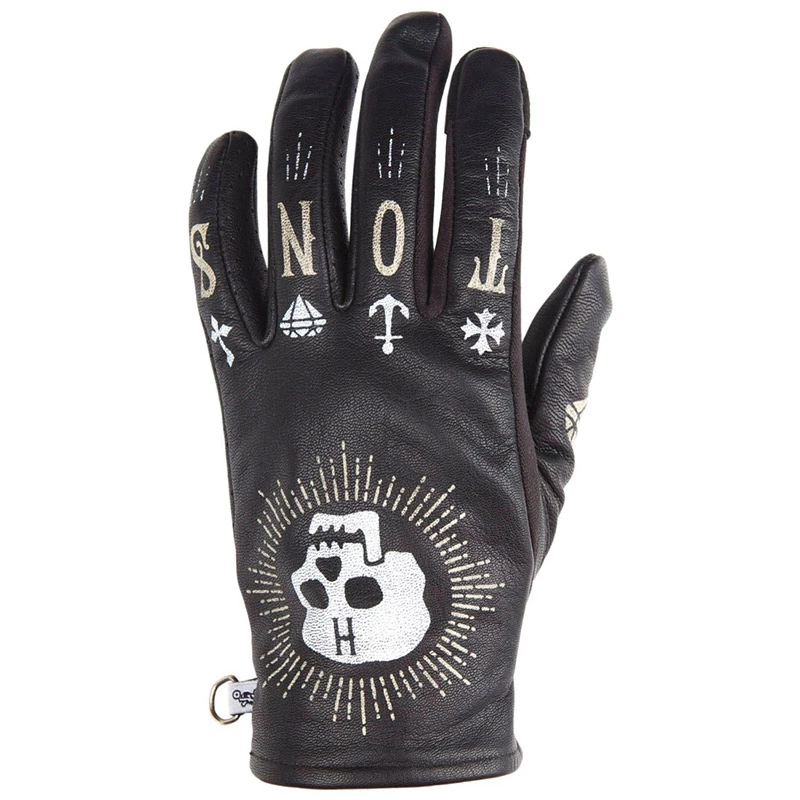 Invernali Guanti Donna Helstons Grafic Hiver Skull Nero 1 Invernali Guanti Donna Helstons Grafic Hiver Skull Nero