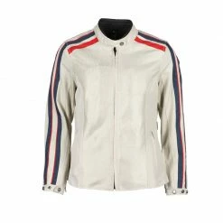 Tessuto Traforate Giacca Helstons Jade Mesh Argento