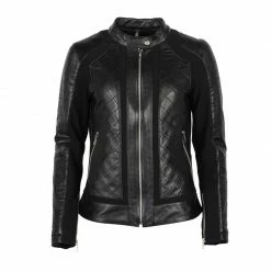 Giacca Pelle Donna Helstons Kate Nero