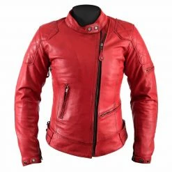 Pelle Giacca Donna Helstons Ks 70 Rosso