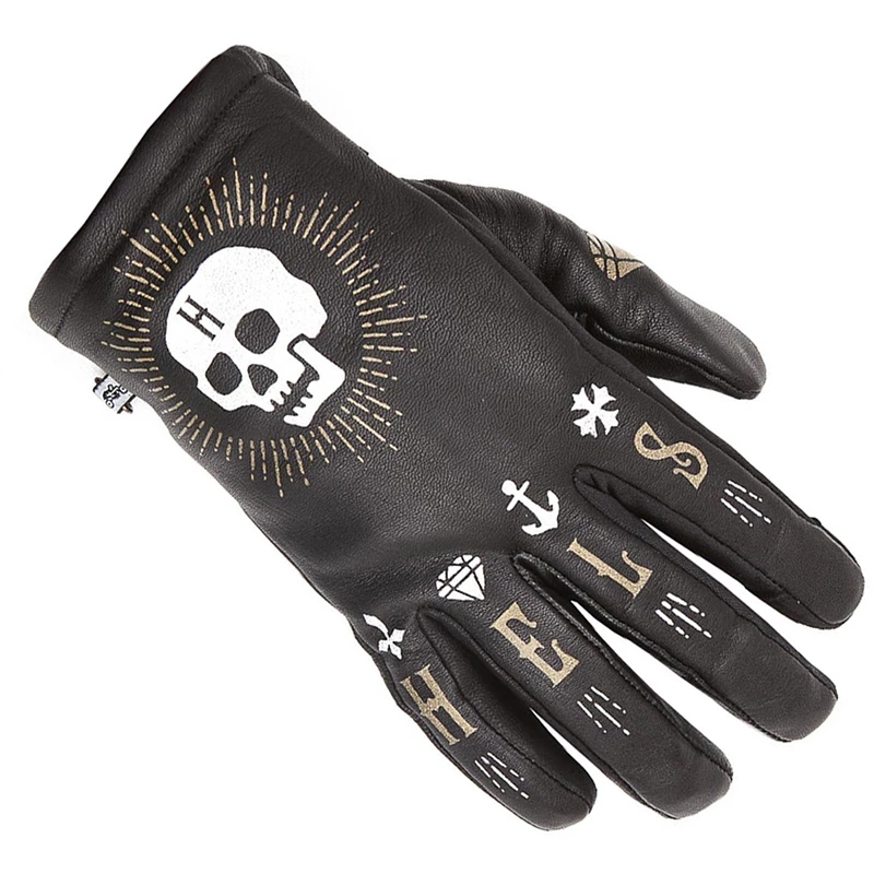 Invernali Guanti Helstons Kustom Skull Hiver Nero 1 Invernali Guanti Helstons Kustom Skull Hiver Nero
