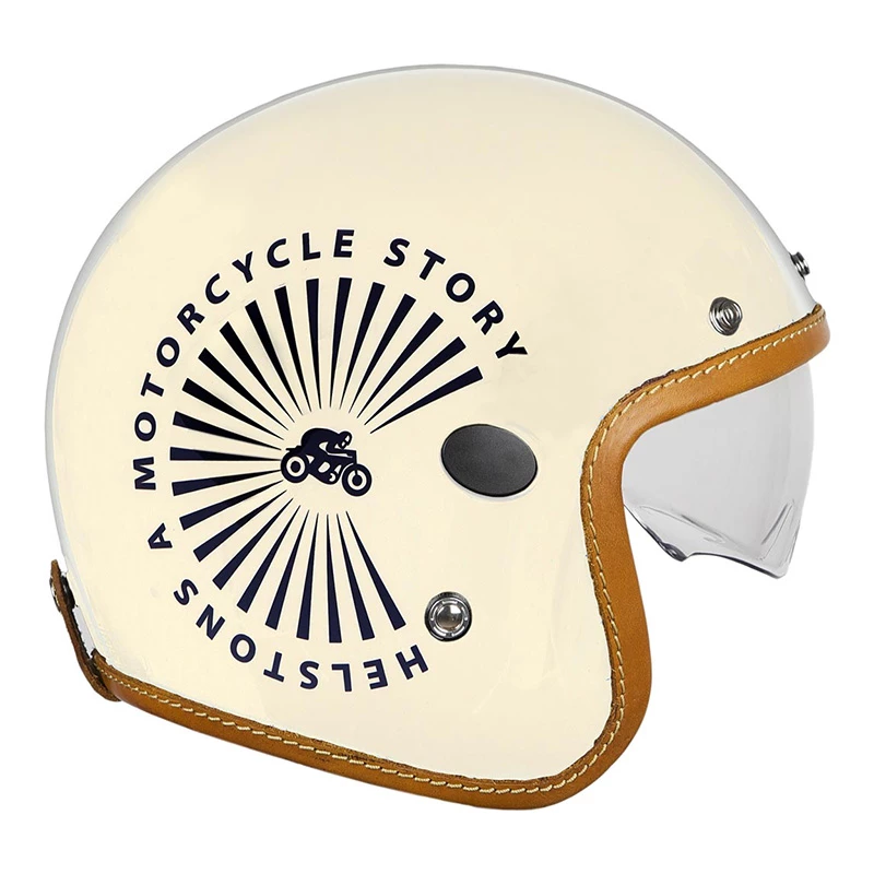 Custom Casco Helstons Sun Carbon Beige 2 Custom Casco Helstons Sun Carbon Beige - immagine 2