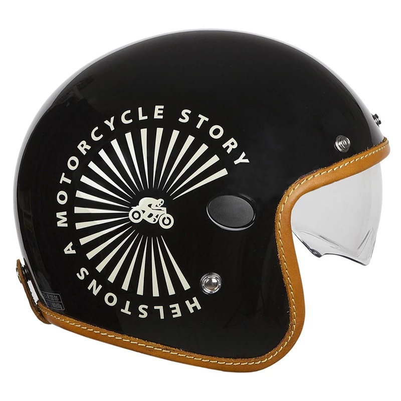 Custom Casco Helstons Sun Carbon Nero 2 Custom Casco Helstons Sun Carbon Nero - immagine 2