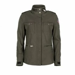 Tessuto Giacca Donna Helstons Tara Kaki
