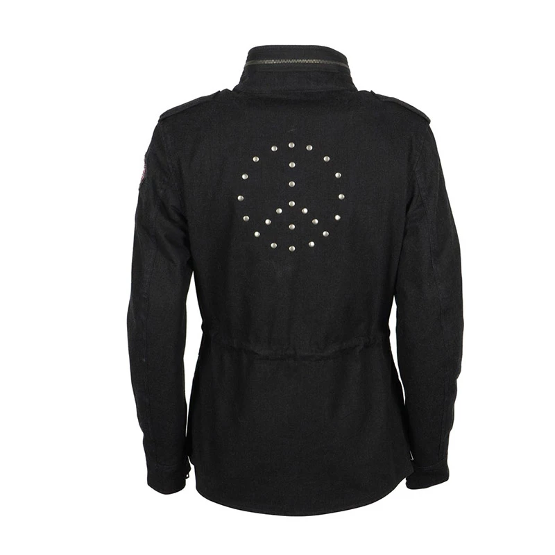 Tessuto Giacca Donna Helstons Tara Nero 2 Tessuto Giacca Donna Helstons Tara Nero - immagine 2