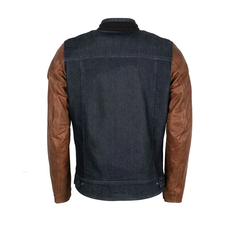 Tessuto Giacca Helstons Winston Blu Tan 2 Tessuto Giacca Helstons Winston Blu Tan - immagine 2